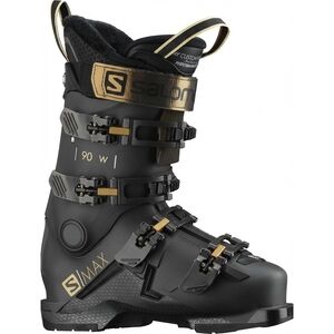 NEW SALOMON womens smax 90wgw snow ski boot in belluga metallic/copper